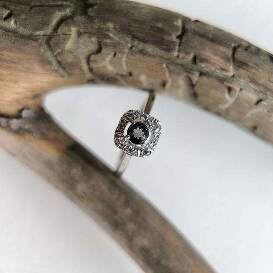 Срібна каблучка з містик топазом 0.358ct