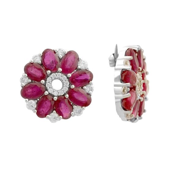 Срібна брошка з рубіном 5.546ct