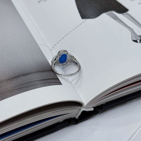 Silver ring with opal 1.442ct