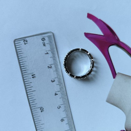 Silver Ring with Fianites