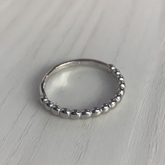 Silver ring without stones