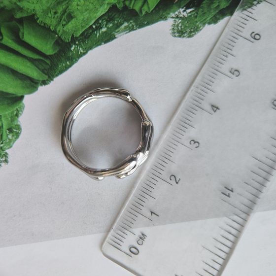 Silver ring without stones