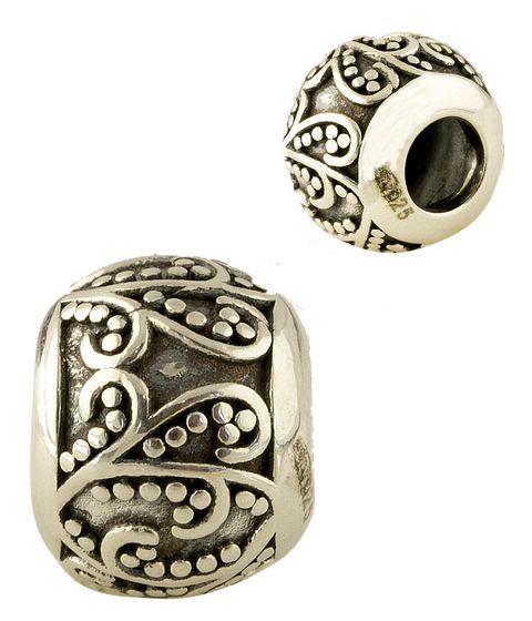 Серебряный шарм без камней