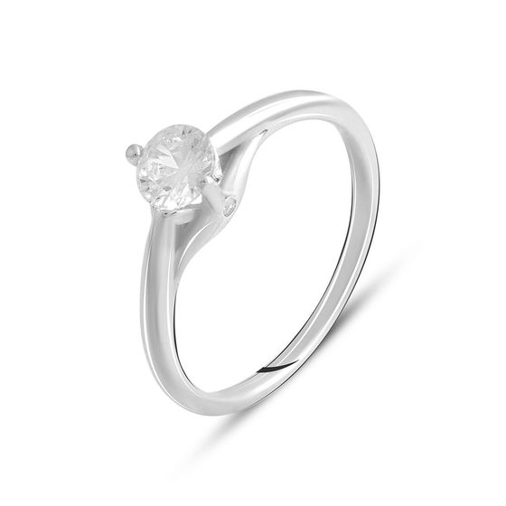 Silver Ring with Fianites