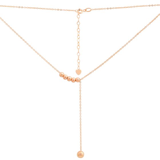 A gold necklace without stones