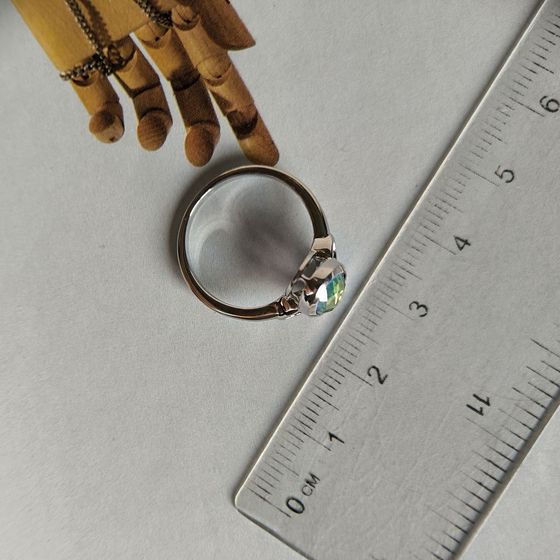 Срібна каблучка з містик топазом 0.85ct