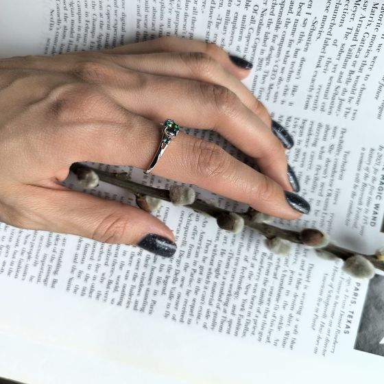 Срібна каблучка з містик топазом 0.642ct