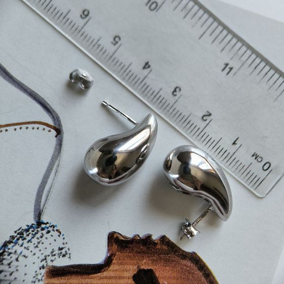 Срібні сережки без каменів