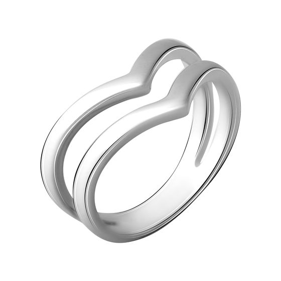 Silver ring without stones