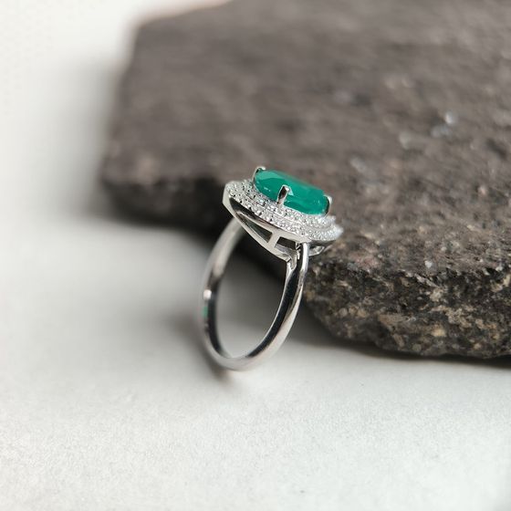 Серебряное кольцо с агатом 2.266ct