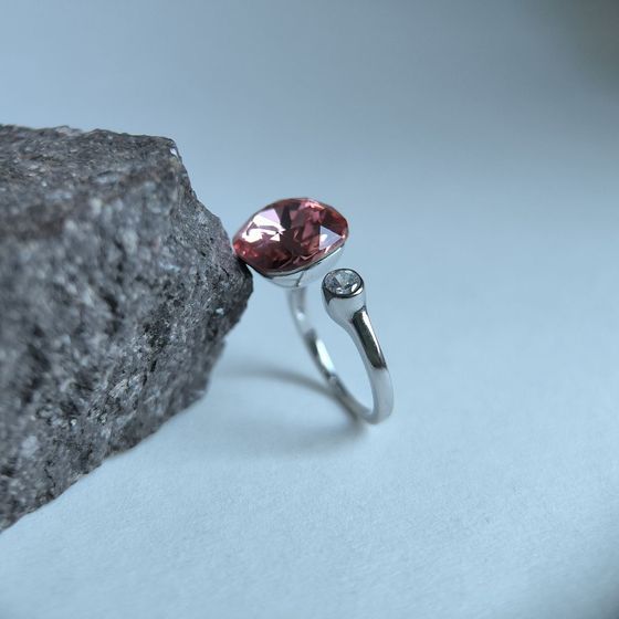 Silver Ring with Fianites
