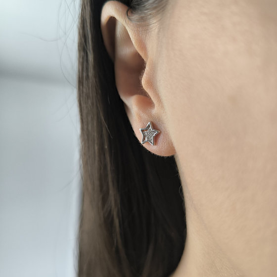 Срібні сережки з фіанітами