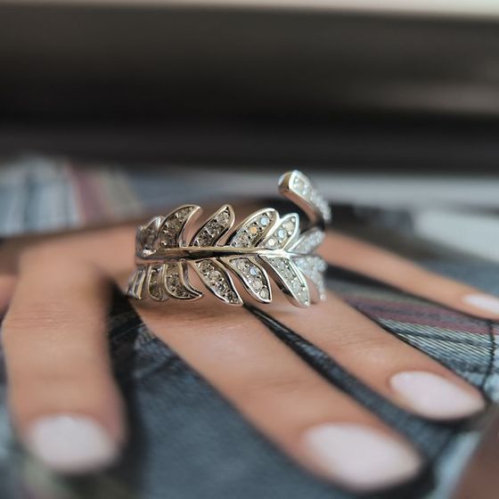 Silver Ring with Fianites