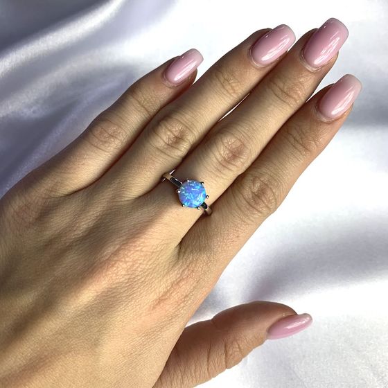 Срібна каблучка з опалом 0.905ct