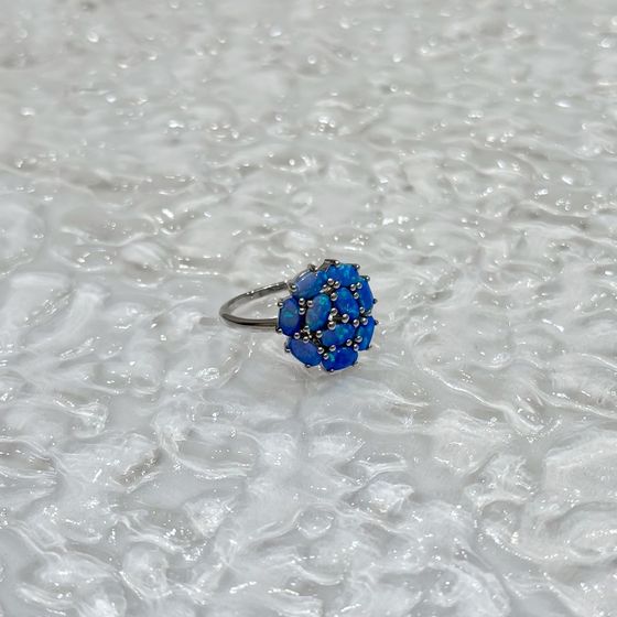 Silver ring with opal 1.322ct
