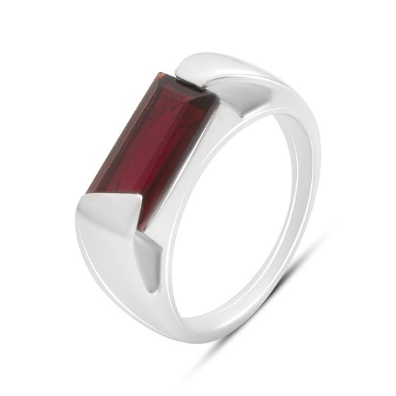 Срібна каблучка з гранатом nano 2.14ct