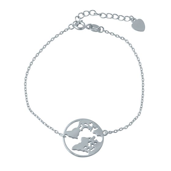 Silver bracelet without stones
