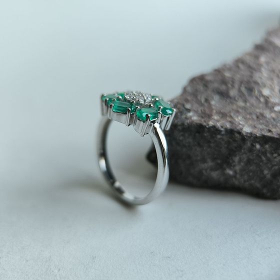 Срібна каблучка з агатом 0.713ct