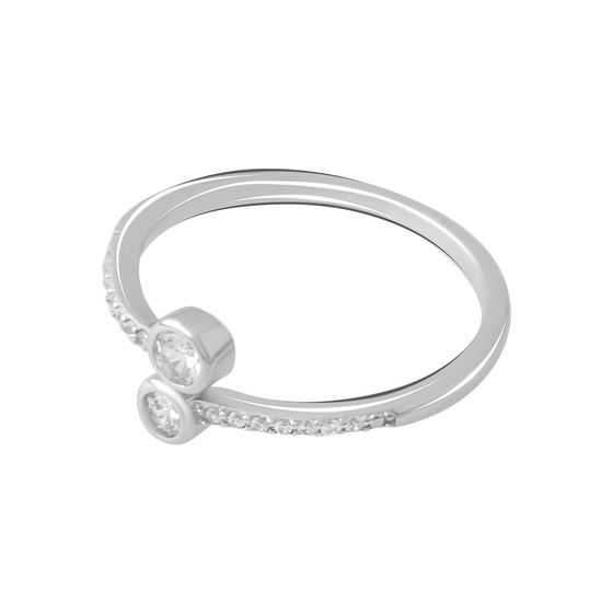 Silver Ring with Fianites