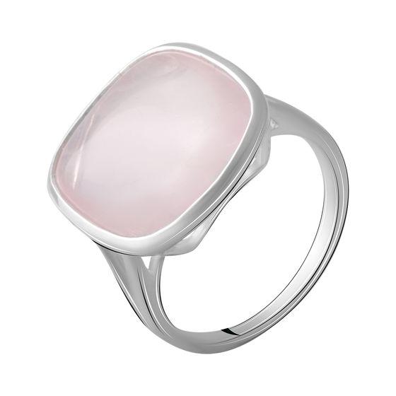 Серебряное кольцо с розовым кварцем 9.283ct