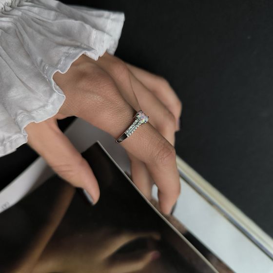 Серебряное кольцо с опалом 0.623ct