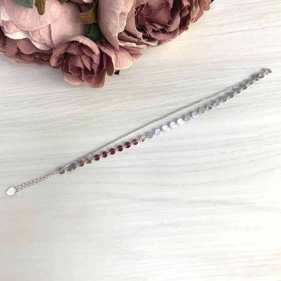 Silver bracelet without stones