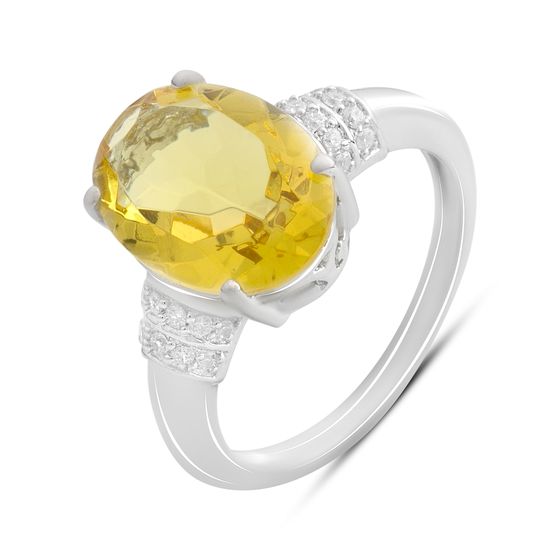 Срібна каблучка з цитрином nano 5.065ct