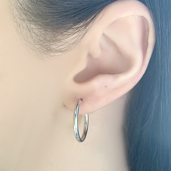 Срібні сережки без каменів