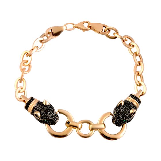 Gold bracelet with phianites 1.4ct