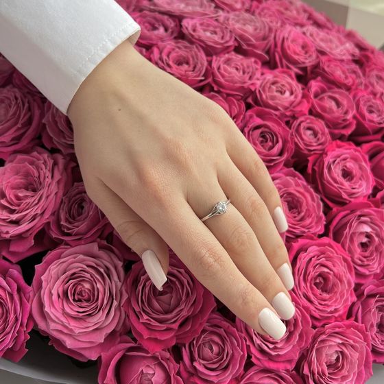 Silver Ring with Fianites