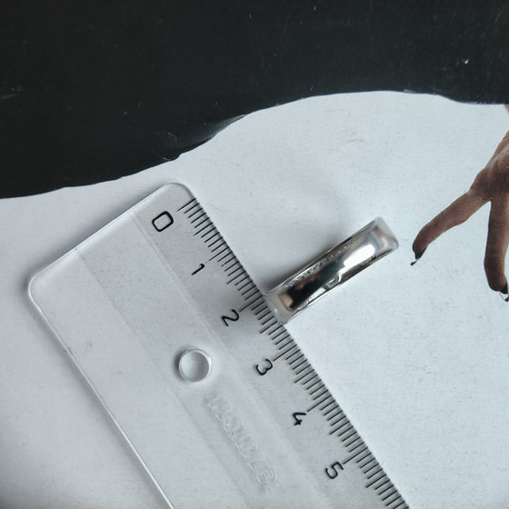 Silver ring with cubic zirconia