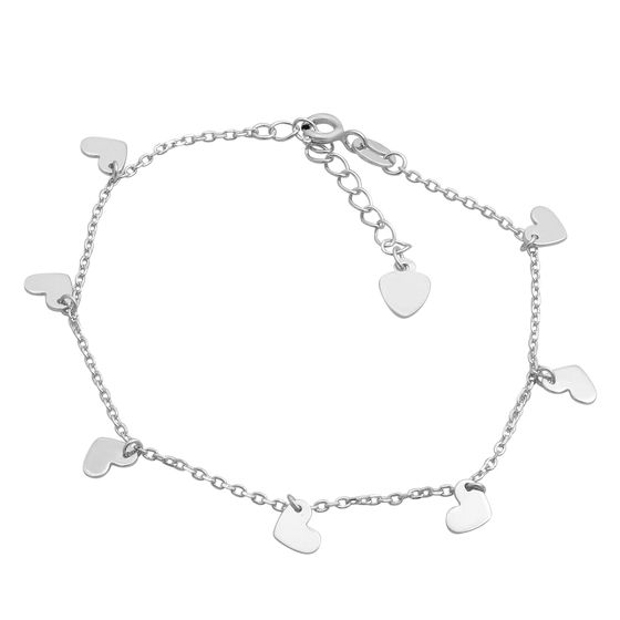 Silver bracelet without stones
