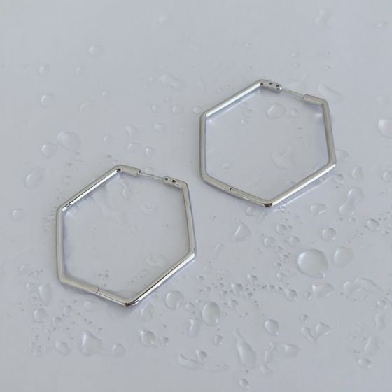 Серебряные серьги без камней