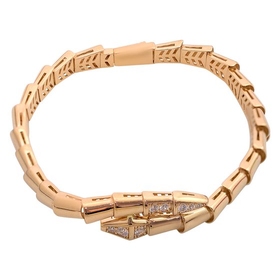 Gold bracelet with 2.4ct phianites
