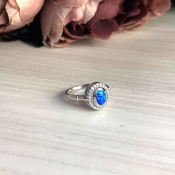 Срібна каблучка з опалом 0.743ct