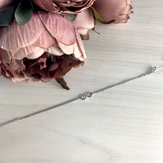 Silver bracelet without stones