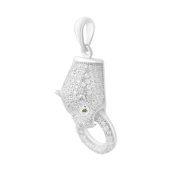 Срібна підвіска з фіанітами