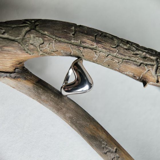 Silver ring without stones