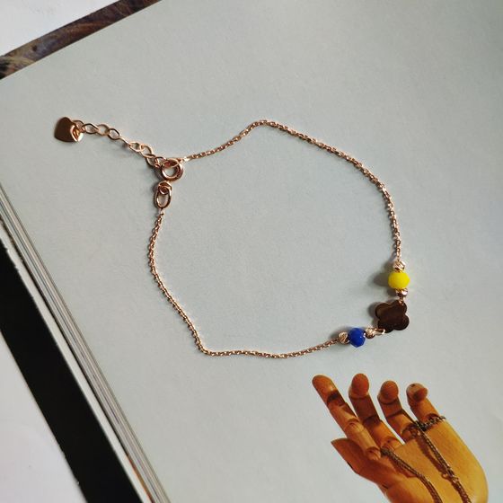 Золотой браслет с фианитами 0.8ct