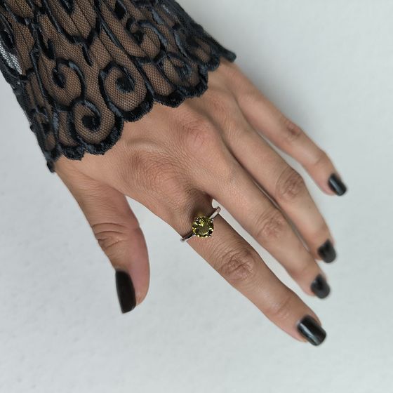 Срібна каблучка з цитрином nano 1.498ct