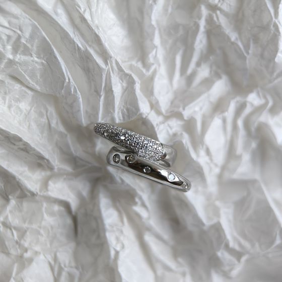 Silver Ring with Fianites