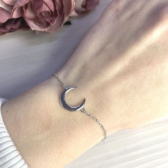 Срібний браслет на ногу без каменів