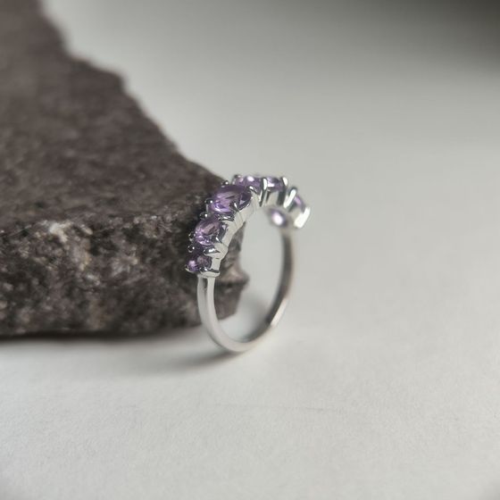 Серебряное кольцо с аметистом 2.038ct