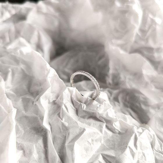 Silver Ring with Fianites