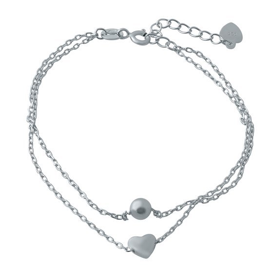 Silver bracelet without stones