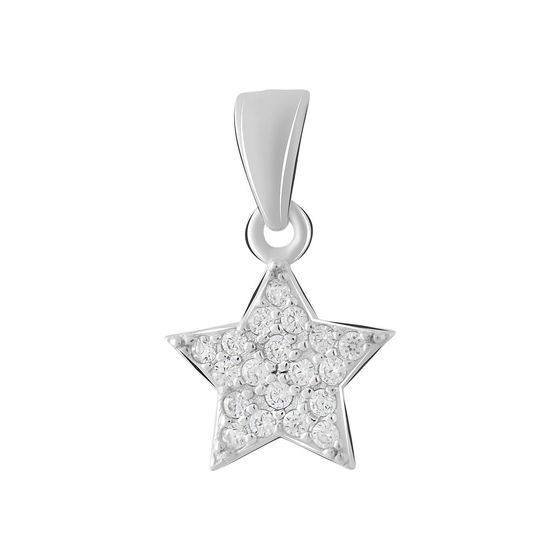 Срібна підвіска з фіанітами