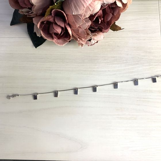 Silver bracelet without stones