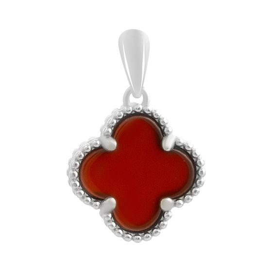 Silver pendant with agate