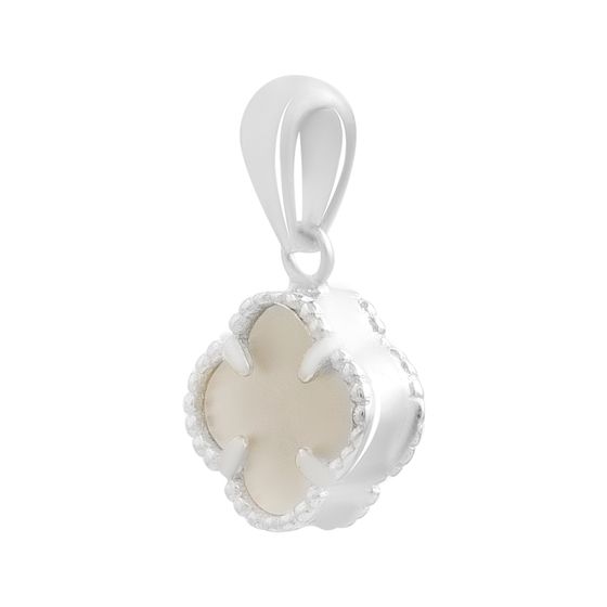 Silver pendant with mother-of-pearl