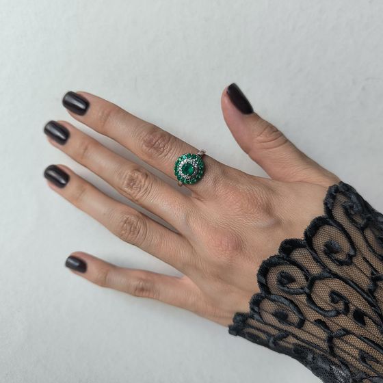 Срібна каблучка з агатом 1.178ct